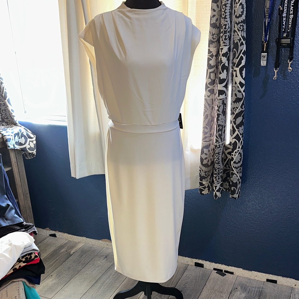Express White Midi Dress